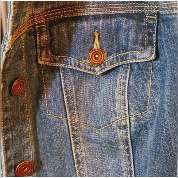 Lane Bryant Dark Blue Denim Vest size 18 - Picture 3 of 6